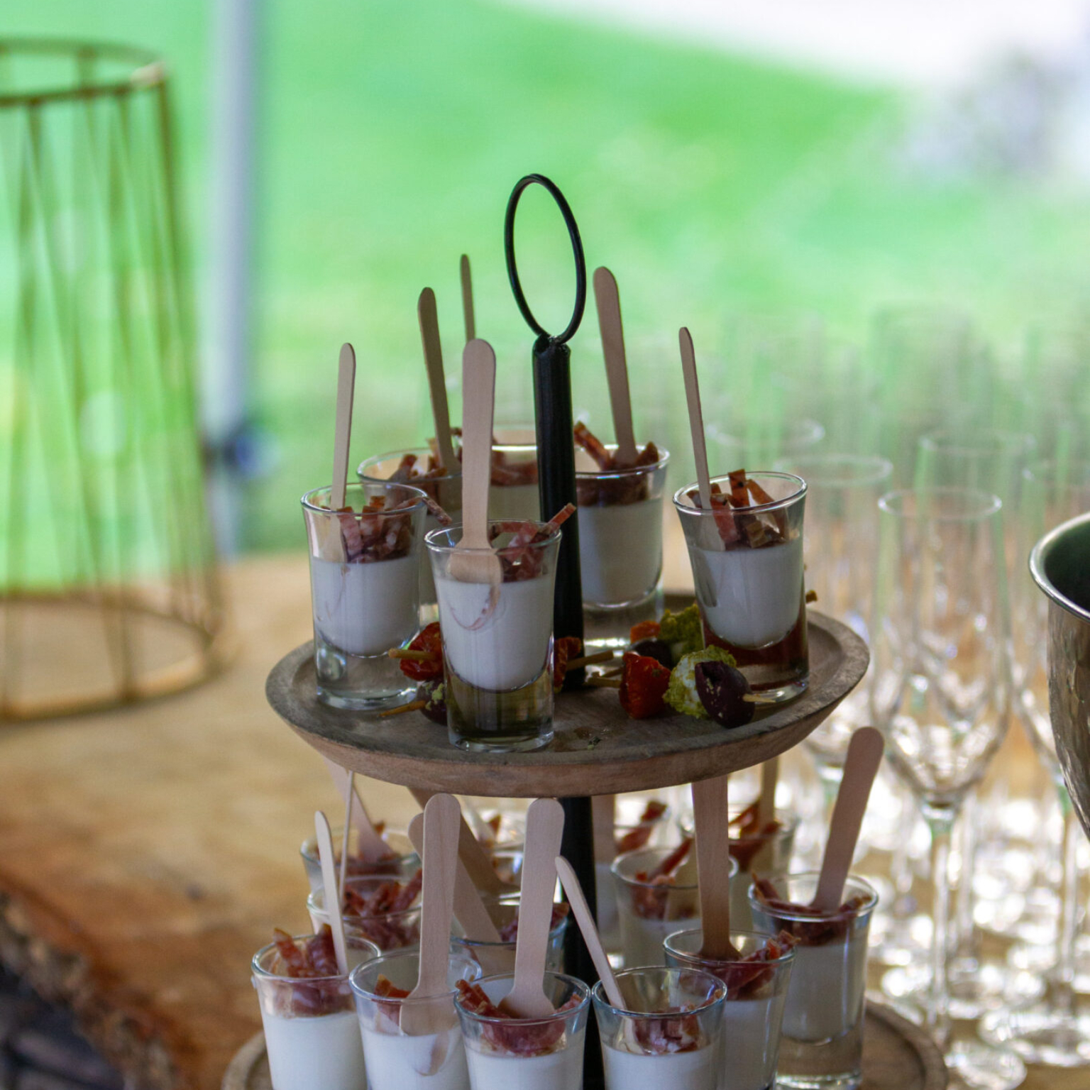 La roche couloir, mariage automnal, mignardises salées apéritives