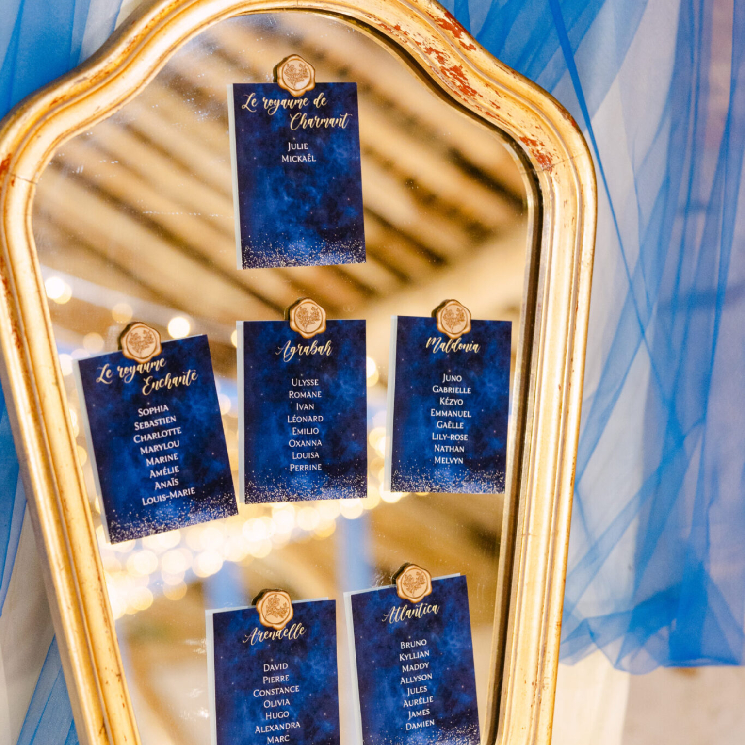 Décoration mariage, plan de table