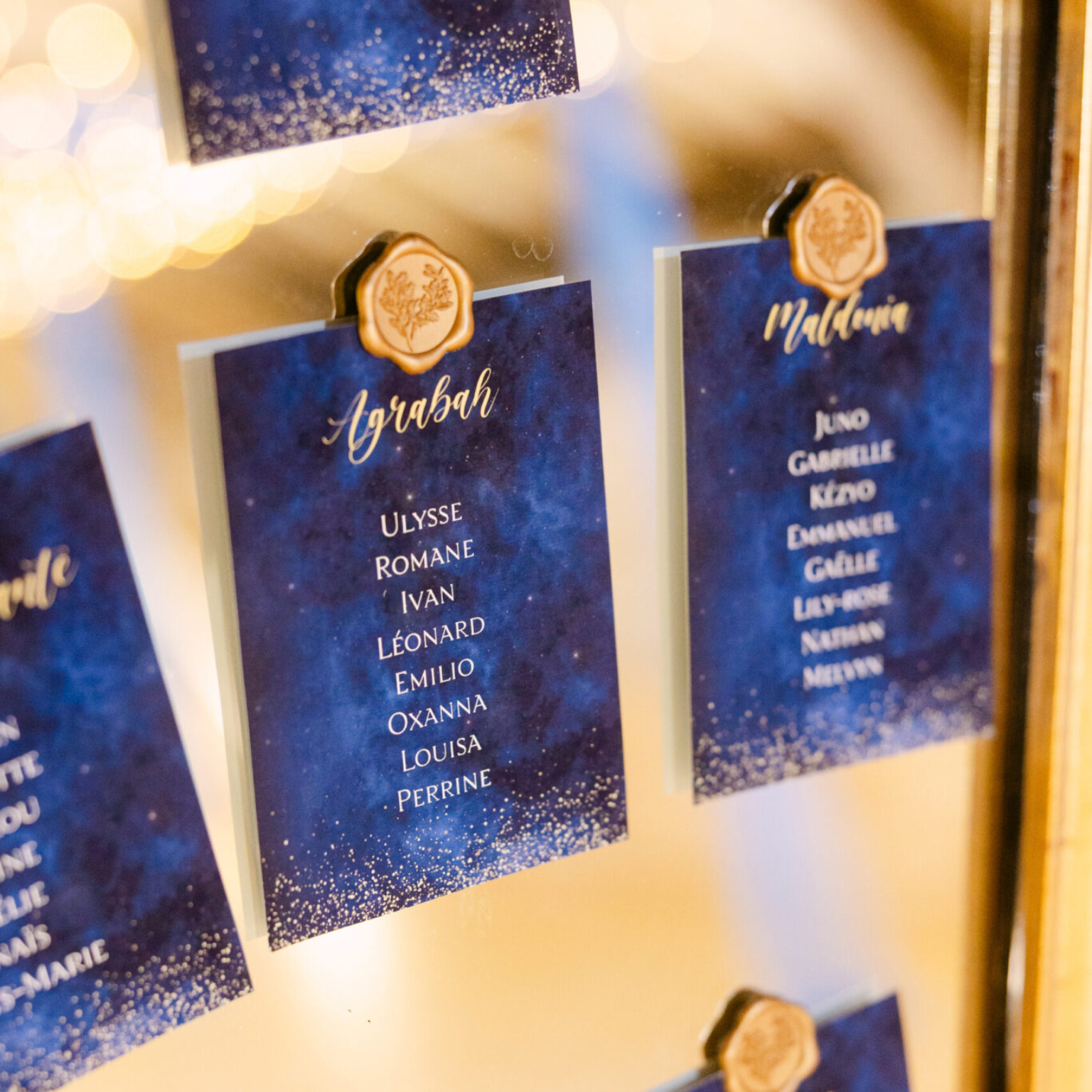 Décoration mariage, plan de table