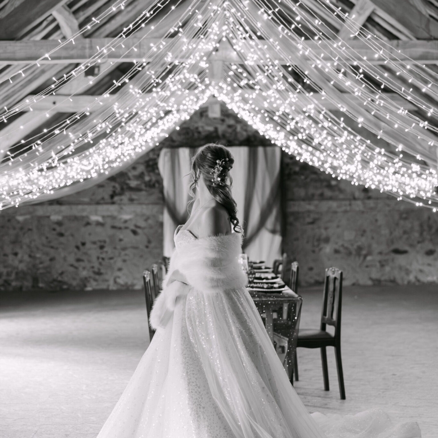 Mariée, salle de réception