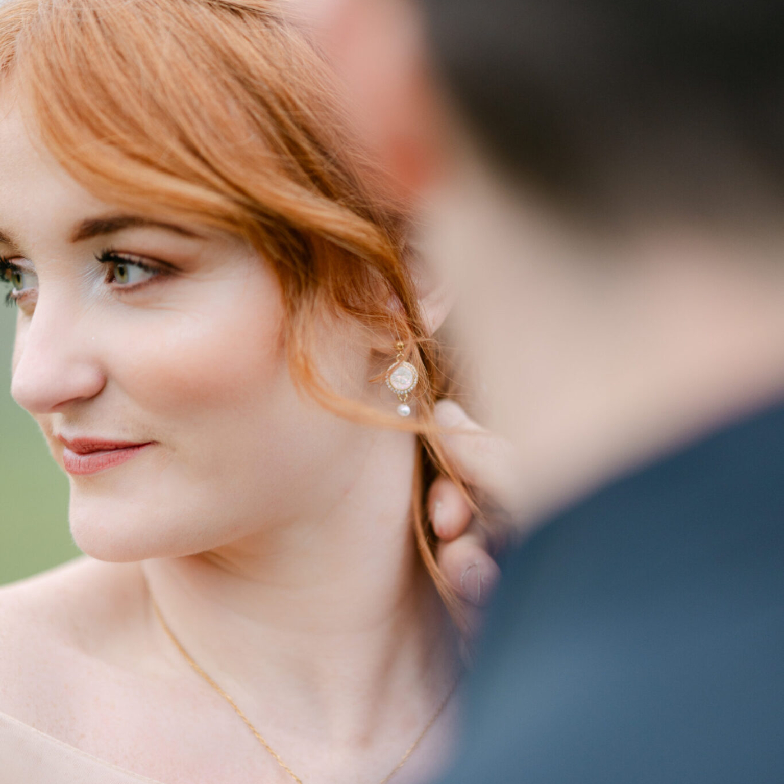 Mariés, moment de tendresse