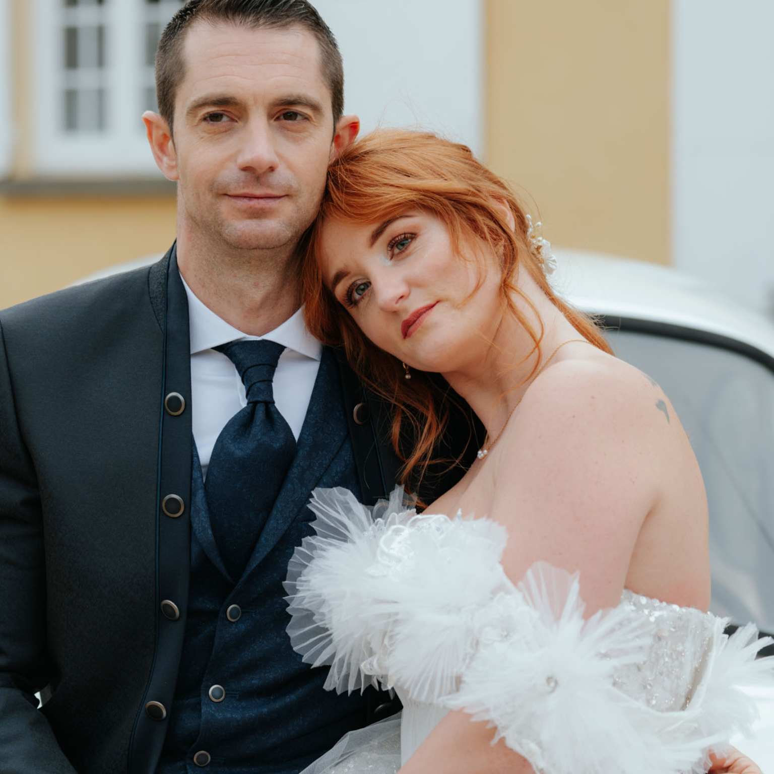 Mariés, moment de tendresse