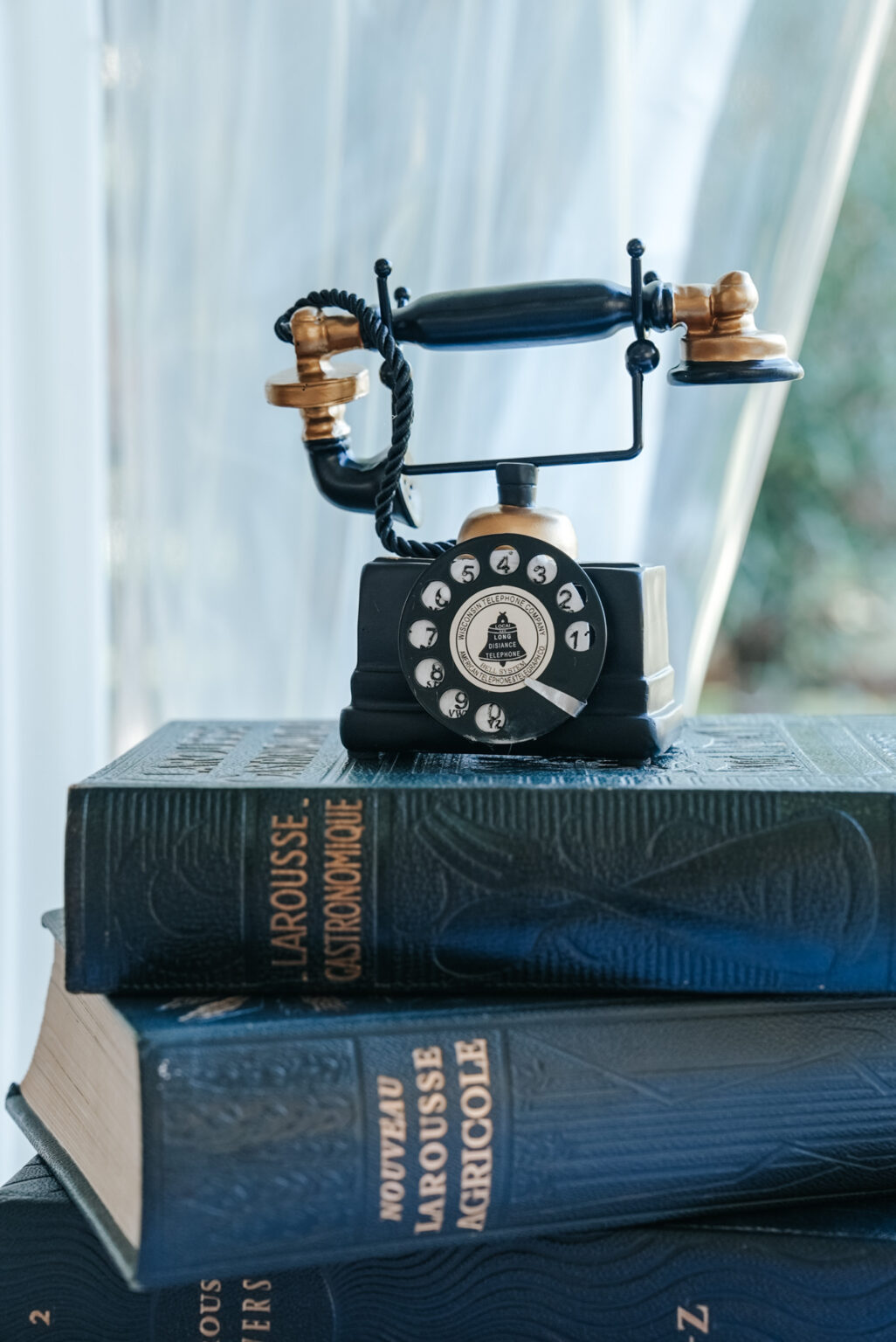 Photo d'un téléphone vintage pour la décoration d'un mariage